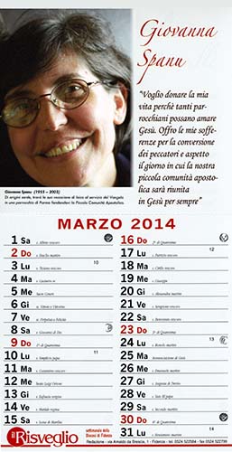 Calendario 2014 Diocesi di Fidenza