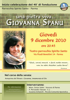 Serata in ricordo di Giovanna